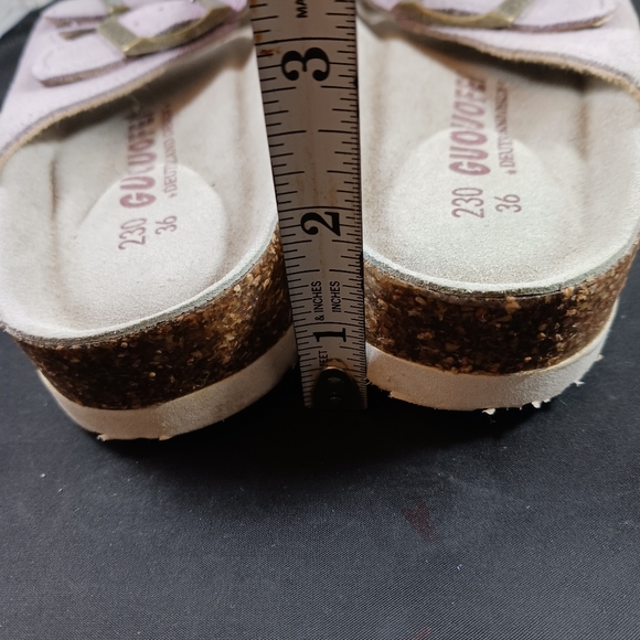 Guoluofei Purple Leather Big kid Sandal Size 36 US size 3 - Picture 6 of 8